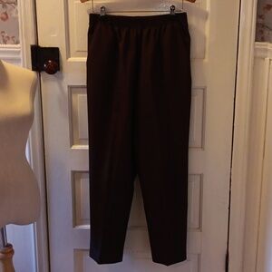 Vintage Donnkenny brown 14P granny chic grandma 👵 pants